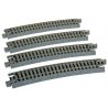 Curved Roadbed Track Section - Unitrack -- 15-Degree, 19′ 481mm Radius pkg(4), N, Kato USA Inc 20160