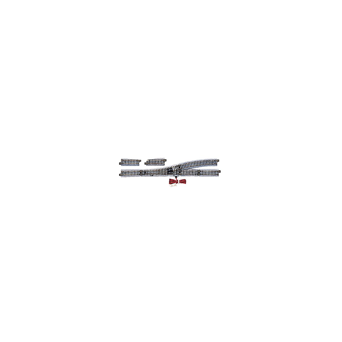 4 Electric (Remote) Turnout - Unitrack -- Left Hand, N, Kato USA Inc 20220