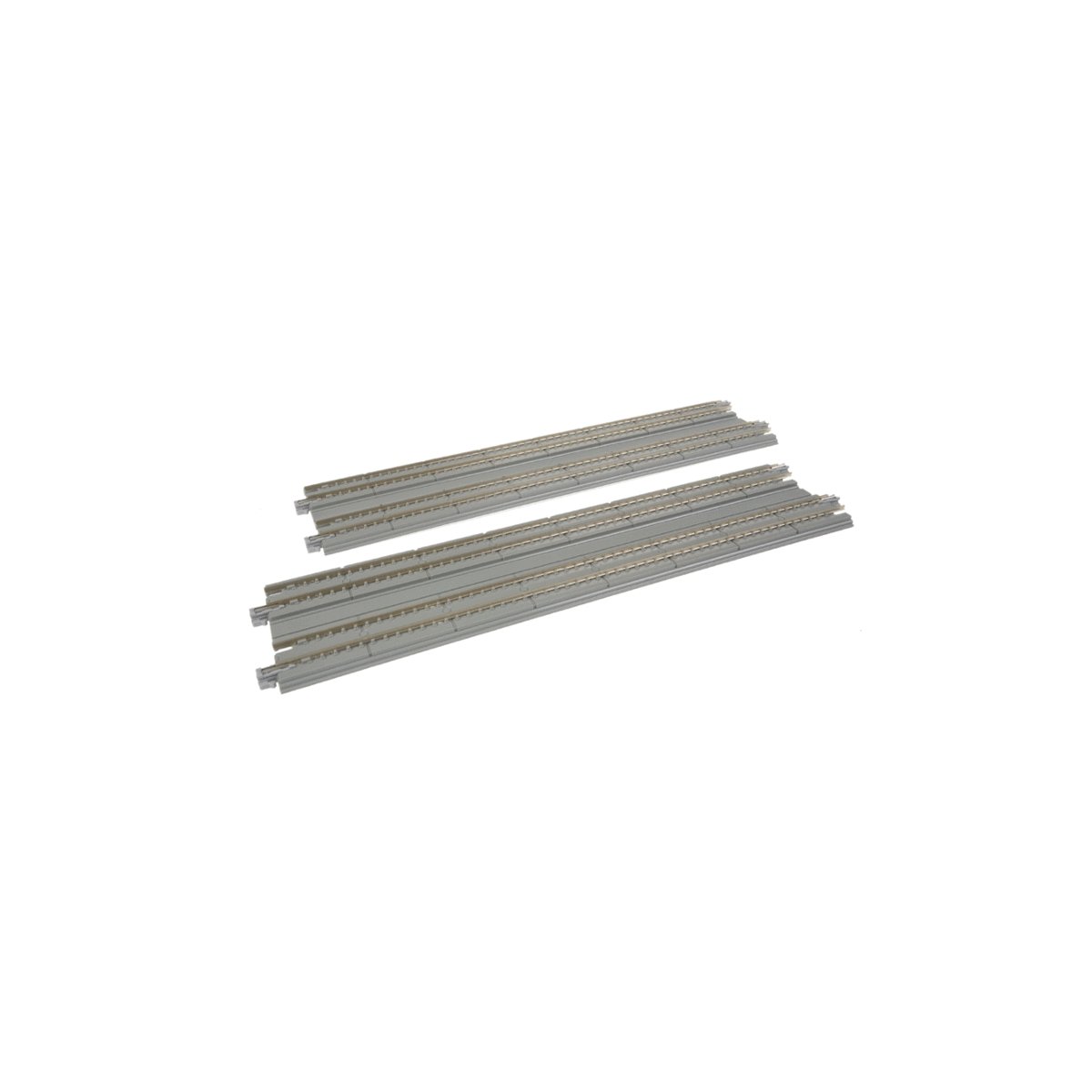 Straight Double Concrete Slab Track - Unitrack -- 9-3/4′ 24.8cm pkg(2), N, Kato USA Inc 20006