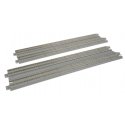 Straight Double Concrete Slab Track - Unitrack -- 9-3/4′ 24.8cm pkg(2), N, Kato USA Inc 20006