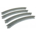 Curved Roadbed Track Section - Unitrack -- 45-Degree, 8-1/2′ 216mm Diameter, N, Kato USA Inc 20170