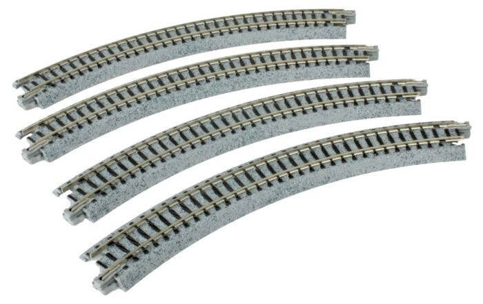 Curved Roadbed Track Section - Unitrack -- 45-Degree, 8-1/2′ 216mm Diameter, N, Kato USA Inc 20170