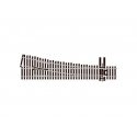North American-Style Code 83 5 Turnout - Streamline -- Left Hand, Insulfrog, HO, Peco SL8352