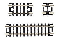 Straight Snap-Track(R) -- Assorted, Black Ties Includes: Two 2-1/2`, Four 1-1/4` & Four 5, N, Atlas Model Railroad Co. 2509