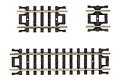 Straight Snap-Track(R) -- Assorted, Black Ties Includes: Two 2-1/2`, Four 1-1/4` & Four 5, N, Atlas Model Railroad Co. 2509