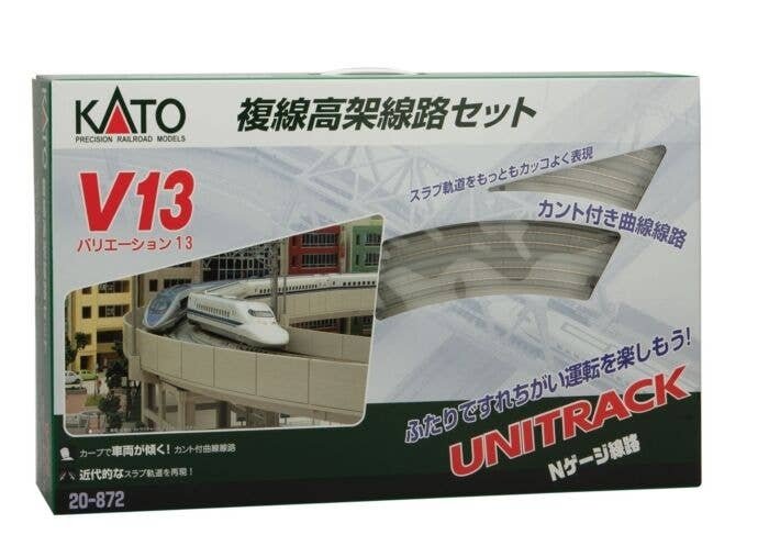 Unitrack V13 Set -- Double-Track Elevated Loop Track Set, N, Kato USA Inc 20872