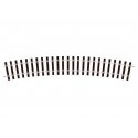 Peco Setrack Section -- Straight 16′ 40.6cm Radius pkg(8), O, Peco ST725