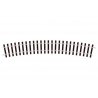 Peco Setrack Section -- Straight 16′ 40.6cm Radius pkg(8), O, Peco ST725