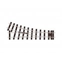 Code 200 Electrofrog Turnout -- Right Hand, O, Peco SLE691