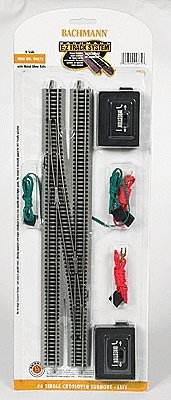 E-Z Track(R) 6 Single Crossover -- Left Hand, N, Bachmann Industries 44875