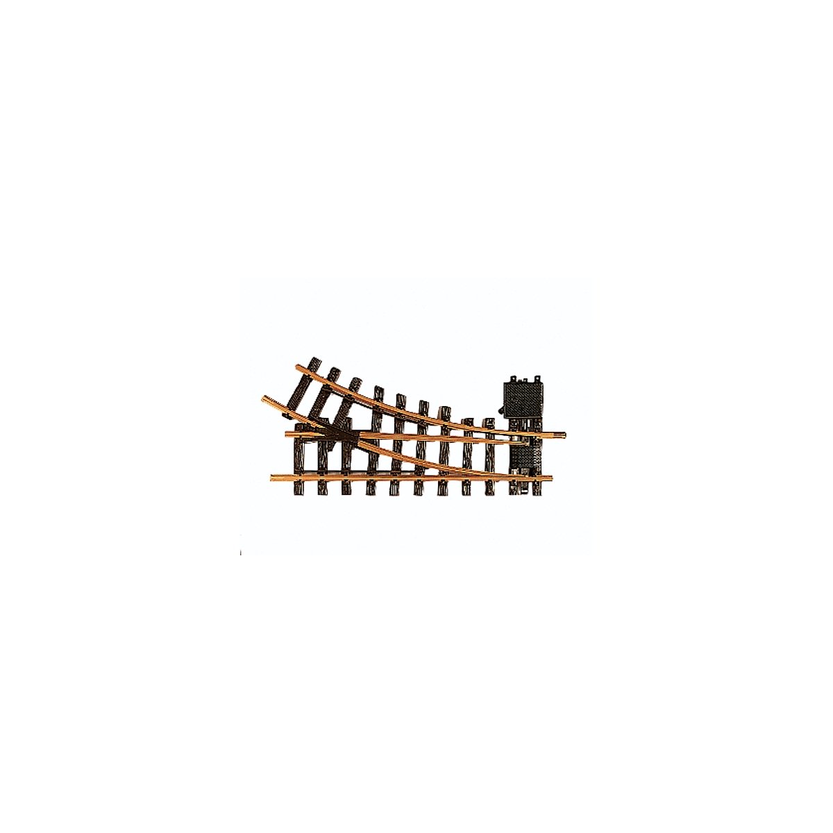 R1 30-Degree Manual Turnout 4`3` Diameter -- Right Hand, G, LGB 12000