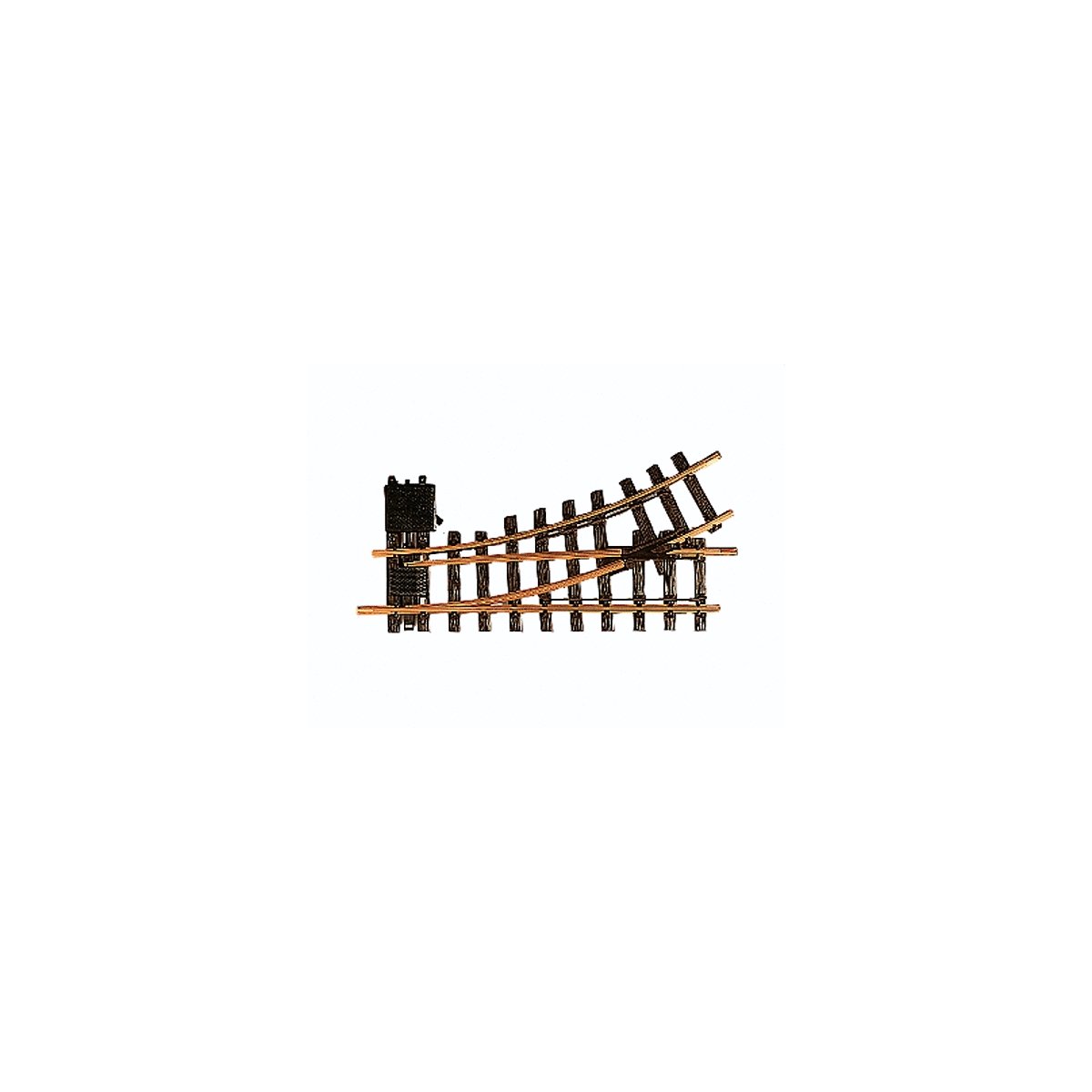 R1 30-Degree Manual Turnout 4`3` Diameter -- Left Hand, G, LGB 12100