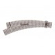 Code 100 Small Radius Unifrog Turnout - Streamline -- Left Hand, HO, Peco SLU77