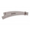 Code 100 Small Radius Unifrog Turnout - Streamline -- Left Hand, HO, Peco SLU77