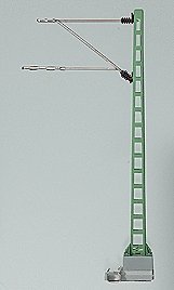 Marklin HO Catenary -- Bridge Mast pkg(5) Height: 3-15/16′ 10cm, HO, Marklin, Inc 74104