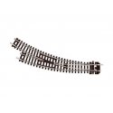 Code 80 Curved Turnout - Setrack -- Right Hand, N, Peco ST44