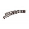 Code 80 Curved Turnout - Setrack -- Left Hand, N, Peco ST45