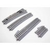4 Manual Turnout - Unitrack -- Right Hand - 21-5/8′ 550mm 19 Degree Diverging Route, HO, Kato USA Inc 2853