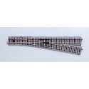 6 Manual Turnout -- Right Hand 34-1/8′ 867mm Radius Curve, HO, Kato USA Inc 2863