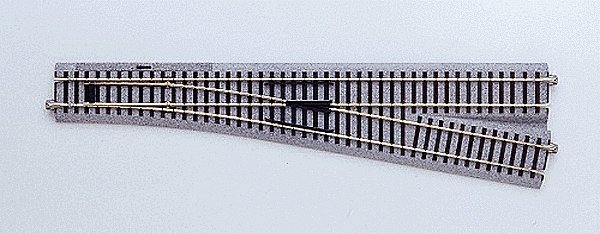 6 Manual Turnout -- Right Hand 34-1/8′ 867mm Radius Curve, HO, Kato USA Inc 2863