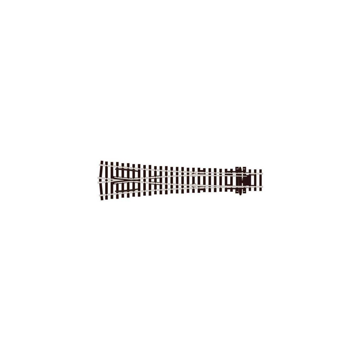 Code 100 Streamline Wye Turnout -- Large Radius, Electrofrog, HO, Peco SLE98