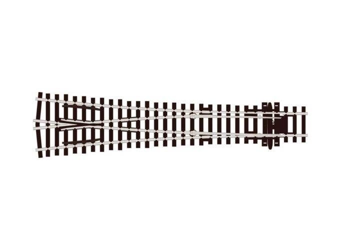 Code 100 Streamline Wye Turnout -- Large Radius, Electrofrog, HO, Peco SLE98