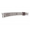 Code 55 Medium Radius Curved Turnout w/ Electrofrog -- Left Hand, N, Peco SLE387F