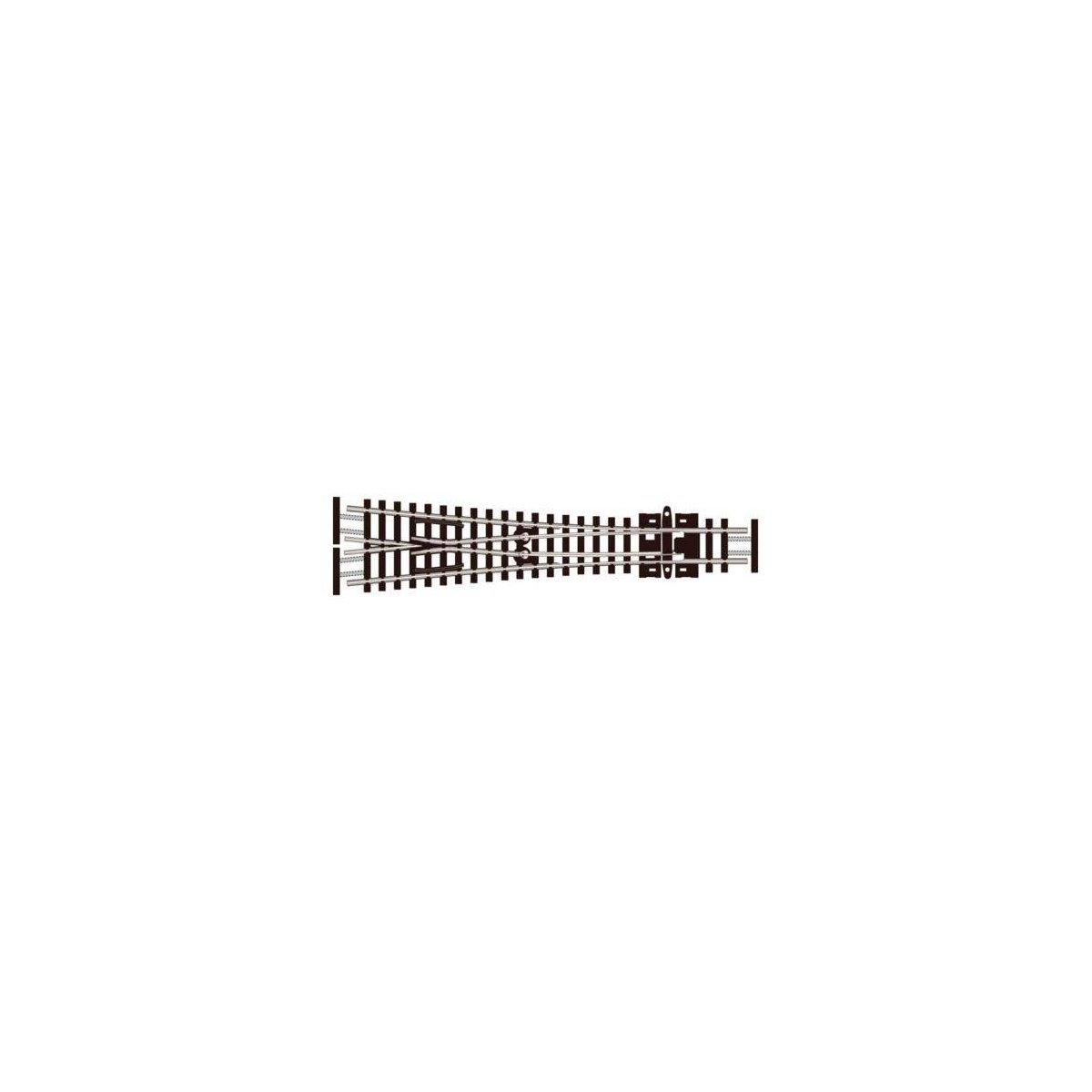 Code 55 Wye Turnout - Electrofrog -- 24′ Radius, N, Peco SLE397F