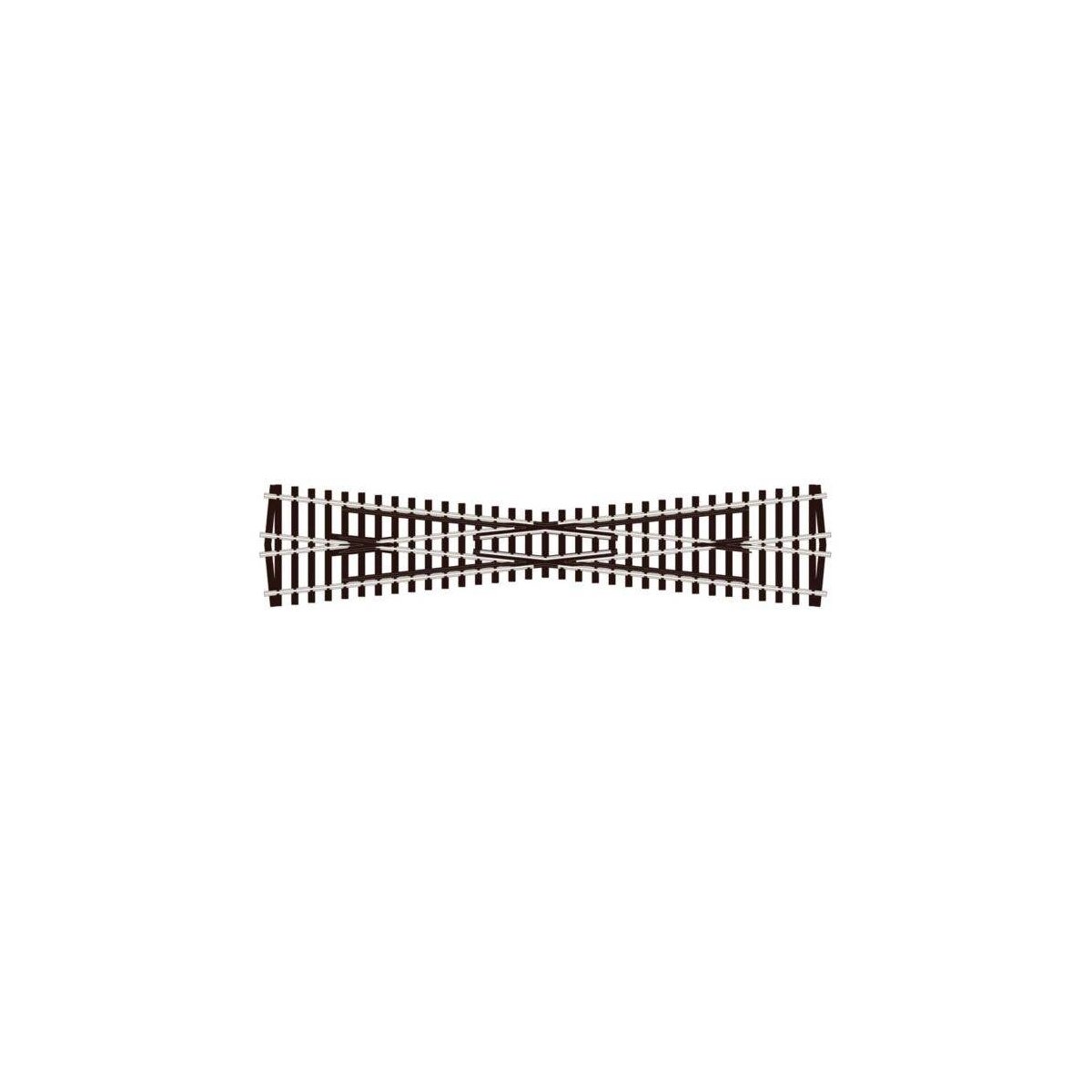 Code 100 Streamline Crossing -- Long, Insulfrog - 12-Degree, HO, Peco SL94