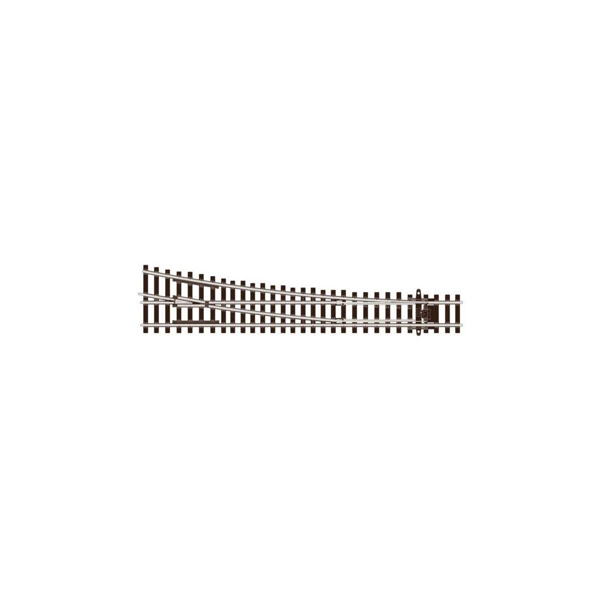 Code 55 Medium-Radius Turnout with Wood Ties - Unifrog -- Right Hand, TT, Peco SLU1295