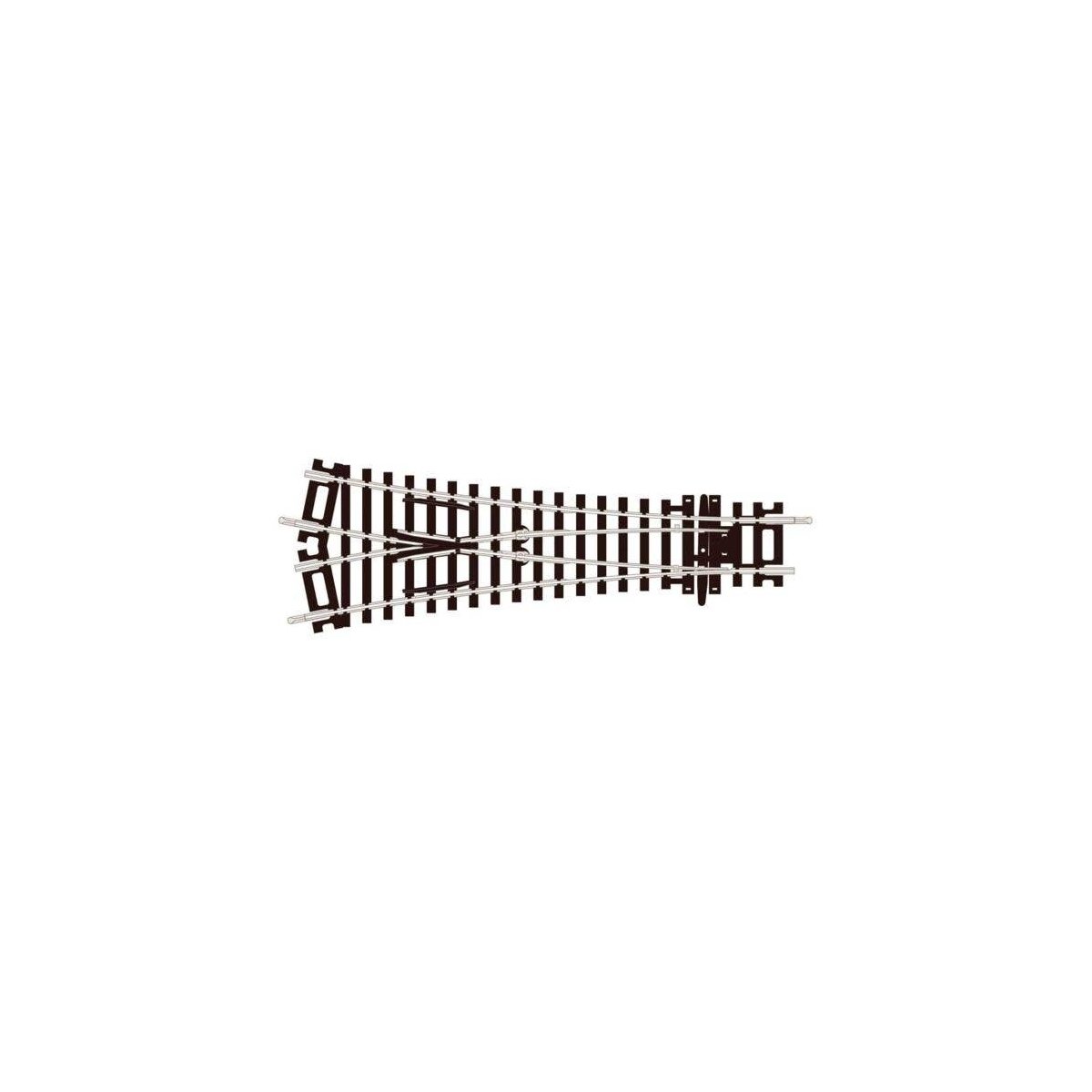 Code 100 Setrack -- Medium-Radius Wye Insulfrog 6-11/16` 170mm Long, 33-27/32` 85.96cm Radiu, HO, Peco ST247