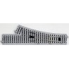 Manual Turnout - Unitrack -- Right Hand 9-3/4` 246mm Long, 19-1/4` 490mm Radius, HO, Kato USA Inc 2841