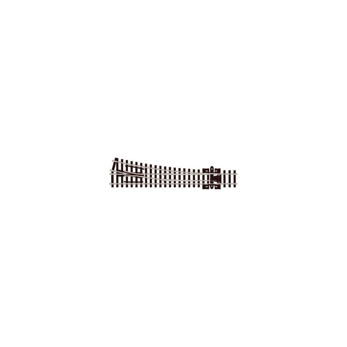 Code 80 Medium Radius 6 Turnout - Streamline -- Right Hand, Insulfrog, N, Peco SL395