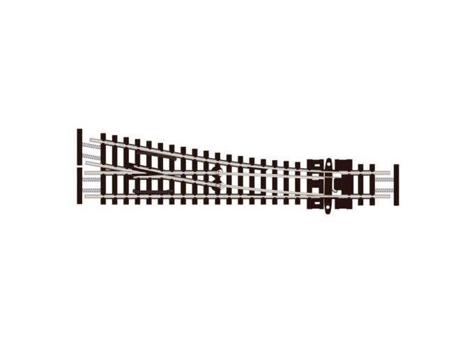Code 55 Electrofrog Turnout 4 Small -- Right Hand, N, Peco SLE391F