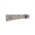 Code 100 Small Radius Turnout - Streamline -- Left Hand, Electrofrog, HO, Peco SLE92