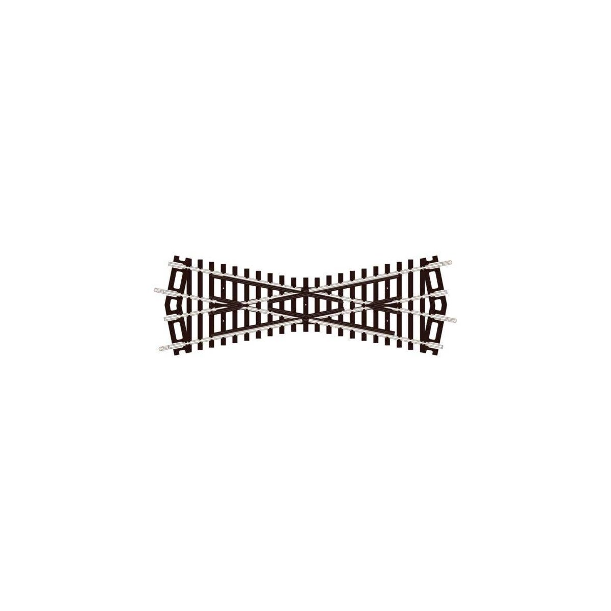 Crossing Code 100 -- Medium 22-1/2 Degree, HO, Peco ST250