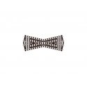 Code 80 Short Insulfrog Crossing w/Wood Ties - Streamline -- 25 Degree Angle, N, Peco SL393