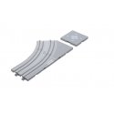 Street Track - Unitram -- Double Track Left Hand Curve 7-1/16′ 180mm Radius 45 Degrees, N, Kato USA Inc 40103
