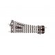 Code 80 Small Radius 4 Turnout - Streamline -- Right Hand, Insulfrog, N, Peco ST5