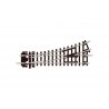 Code 80 Small Radius 4 Turnout - Streamline -- Left Hand, Insulfrog, N, Peco ST6