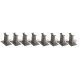 E-Z Track Accessories -- 8-Piece Tall Pier Set, N, Bachmann Industries 44872