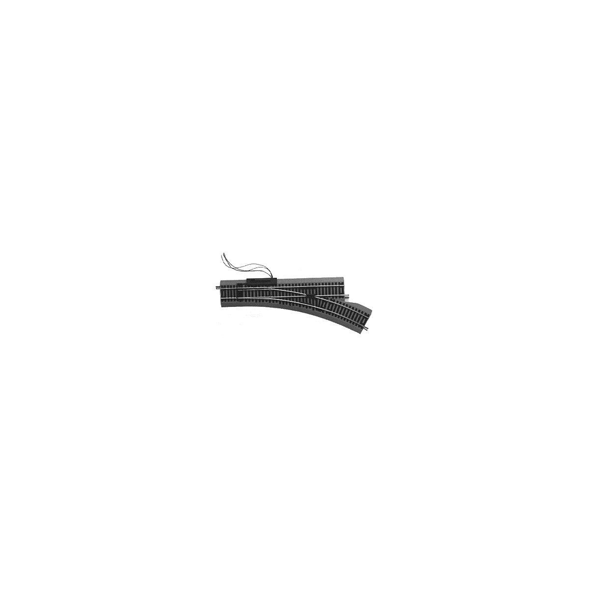 True-Track(R) Code 83 Track & Roadbed System -- Manual Snap-Switch - Left Hand, HO, Atlas Model Railroad Co. 478