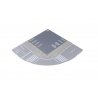 Street Plate for Unitram Track -- Quarter Circle Inner Road Plate with Printed Street Markings, N, Kato USA Inc 41101