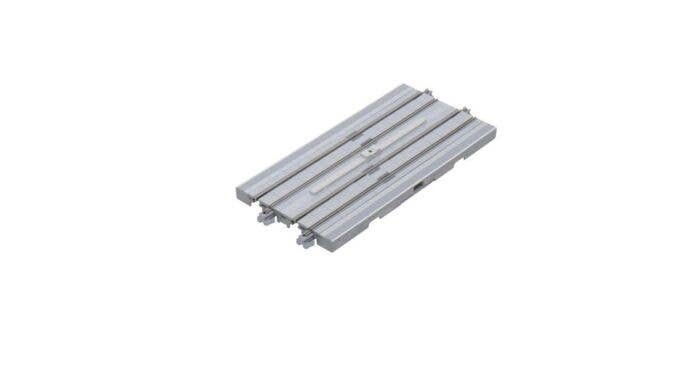 Street Track - Unitram -- Double-Track - Straight - 4-7/8′ 124mm, N, Kato USA Inc 40024