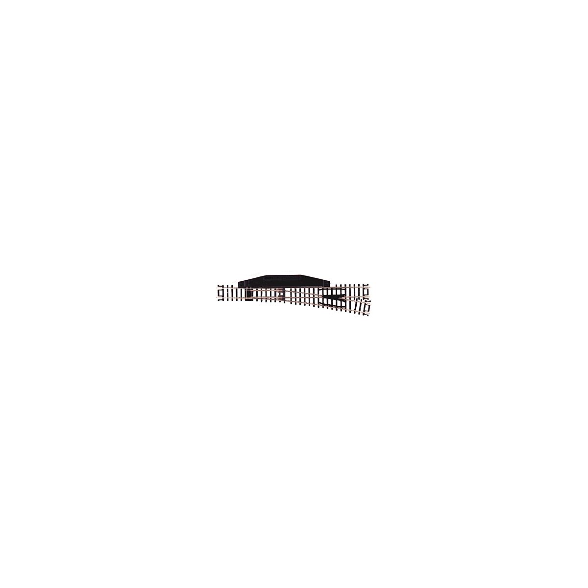 Code 80 No. 6 Manual Turnout (Switch) - Standard Line -- Right Hand, N, Atlas Model Railroad Co. 2707