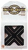 Crossing w/Steel Rail & Black Roadbed - E-Z Track(R) -- 90-Degree, HO, Bachmann Industries 44441