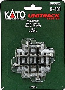 90-Degree Crossing, HO, Kato USA Inc 2401