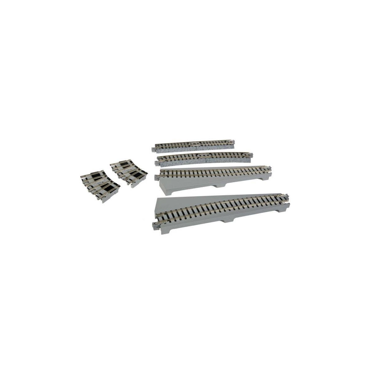 Curved Turntable Extension Track Set - Unitrack, N, Kato USA Inc 20286