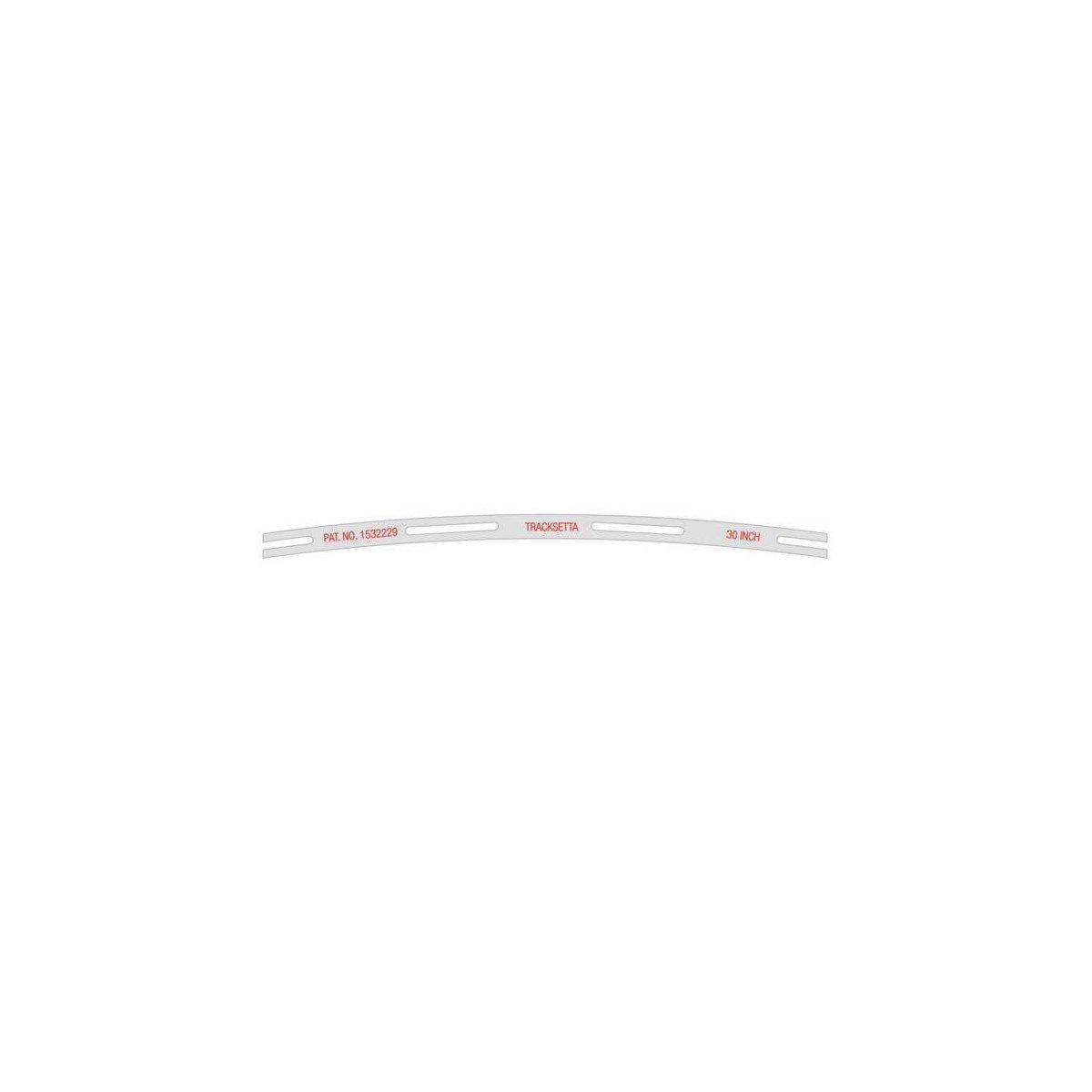 Tracksetta Track Laying Template -- 30′ 76.2cm Radius Curve, N, Peco NT30