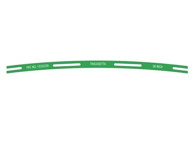 Tracksetta Track Laying Template -- 36′ 91.5cm Radius Curve, N, Peco NT36